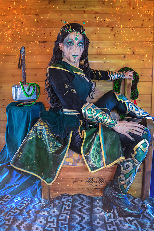 DothyTrunks cosplay - Creation medieval fantasy Lady Loki Nordic Mythology inspiration Viking mix comics Marvel - video showreel clic link