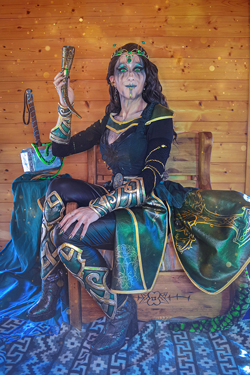 DothyTrunks cosplay - Creation medieval fantasy Lady Loki Nordic Mythology inspiration Viking mix comics Marvel - video showreel clic link