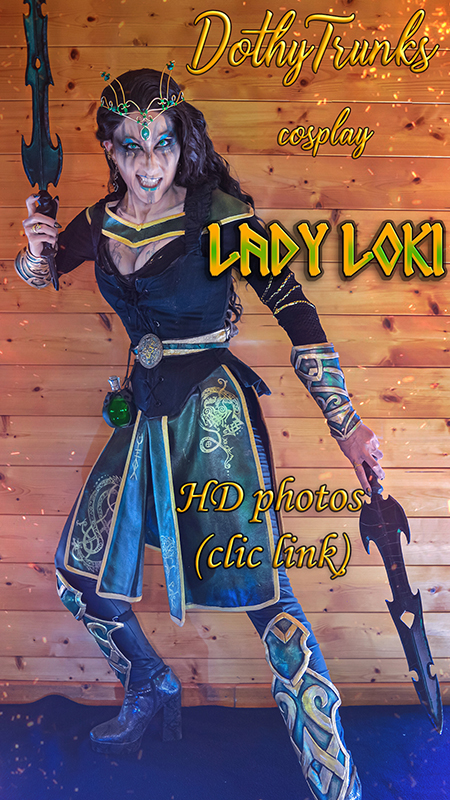 DothyTrunks cosplay - Creation medieval fantasy Lady Loki Nordic Mythology inspiration Viking mix comics Marvel - all HD photos album clic link