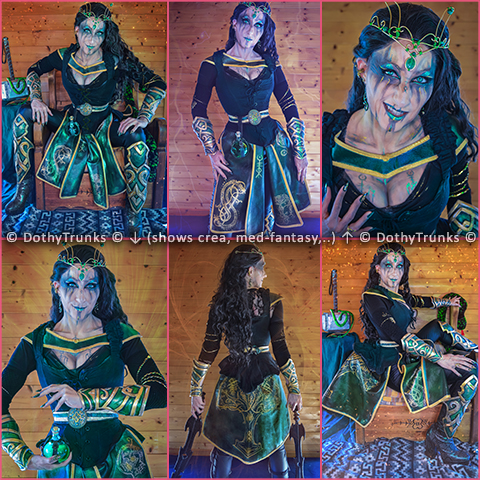 DothyTrunks cosplay show - Creation medieval fantasy Lady Loki Nordic Mythology inspiration Viking mix comics Marvel 